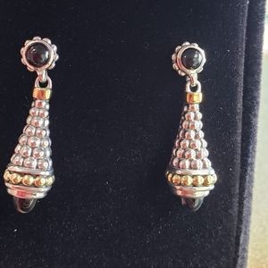 @SOLD@ Lagos caviar Drop dangling earrings